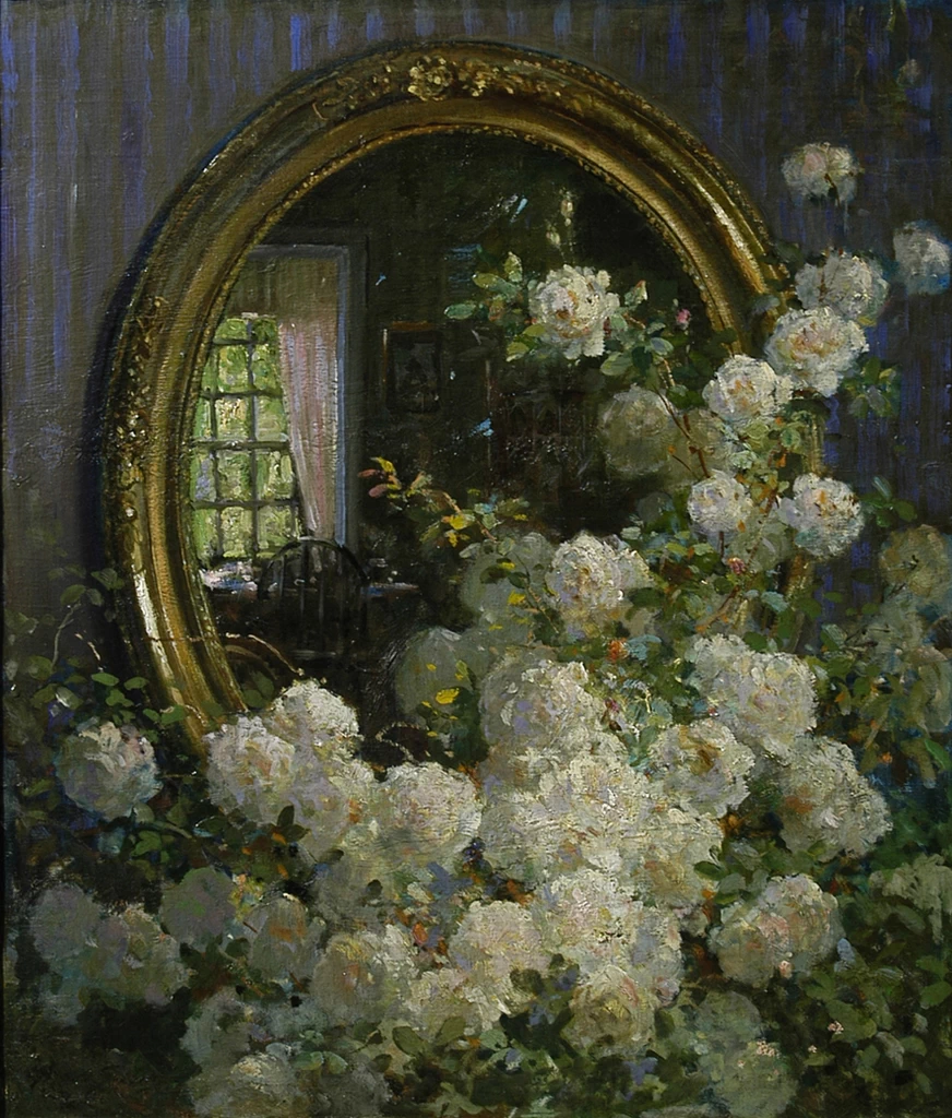 Fiori e specchio